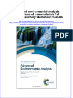 Download textbook Advanced Environmental Analysis Applications Of Nanomaterials 1St Edition Chaudhery Mustansar Hussain ebook all chapter pdf 