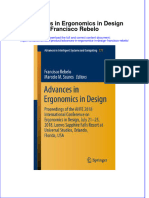 Textbook Advances in Ergonomics in Design Francisco Rebelo Ebook All Chapter PDF