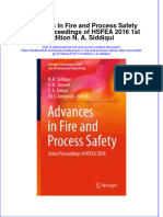 Textbook Advances in Fire and Process Safety Select Proceedings of Hsfea 2016 1St Edition N A Siddiqui Ebook All Chapter PDF