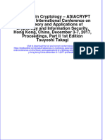 Download textbook Advances In Cryptology Asiacrypt 2017 23Rd International Conference On The Theory And Applications Of Cryptology And Information Security Hong Kong China December 3 7 2017 Proceedings ebook all chapter pdf 