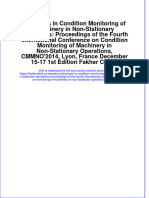 Download textbook Advances In Condition Monitoring Of Machinery In Non Stationary Operations Proceedings Of The Fourth International Conference On Condition Monitoring Of Machinery In Non Stationary Operations Cmmno ebook all chapter pdf 