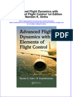 Textbook Advanced Flight Dynamics With Elements of Flight Control 1St Edition Nandan K Sinha Ebook All Chapter PDF