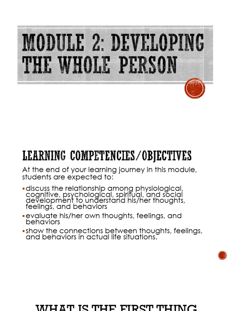 Personal development module 2 pdf emotions thought