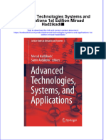 Download textbook Advanced Technologies Systems And Applications 1St Edition Mirsad Hadzikadic ebook all chapter pdf 