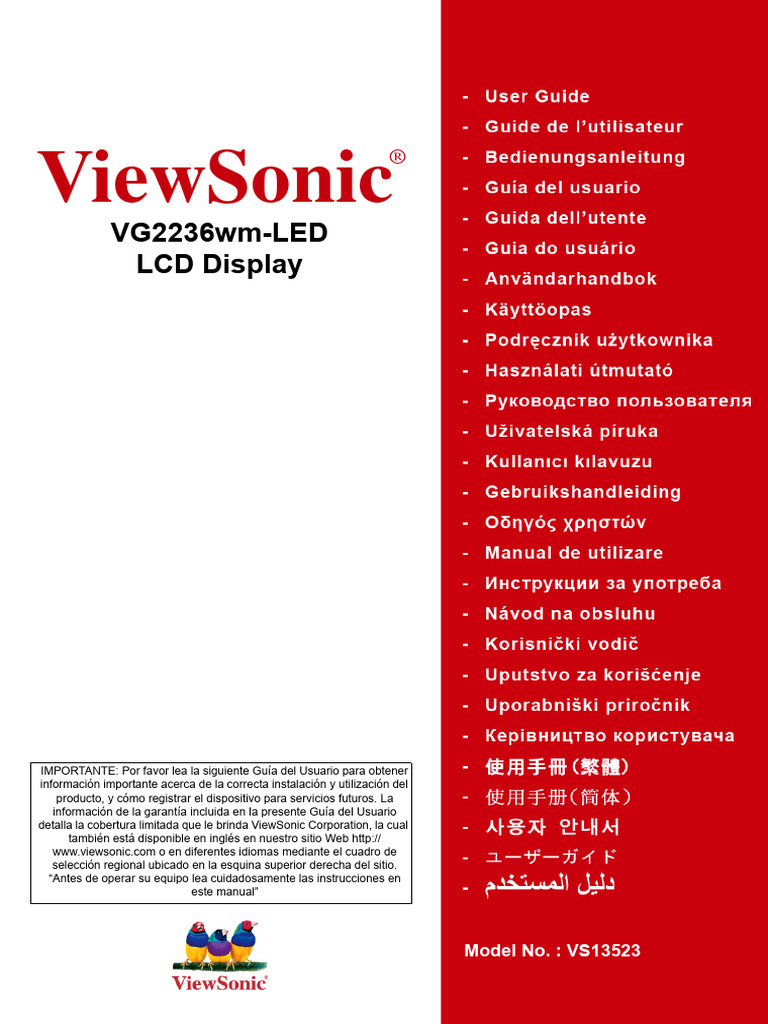 VG2236wm-LED-1 UG ESP | PDF | Color | Vídeo