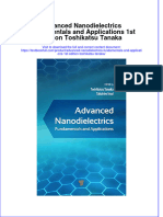 Download textbook Advanced Nanodielectrics Fundamentals And Applications 1St Edition Toshikatsu Tanaka ebook all chapter pdf 