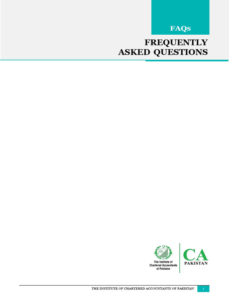 ICAP FAQs on CA Registration and Papers | PDF | Accounting | Accountant
