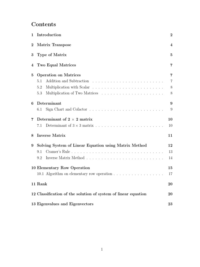 Matrix 2 Pdf Matrix Mathematics Determinant