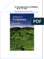 Download textbook Advances In Tea Agronomy 1St Edition M K V Carr ebook all chapter pdf 