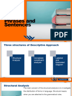 Phrases and Sentences (Lecture 3)