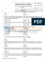 CET PCM Full Length Test 2 Question Paper - 02.05.2023