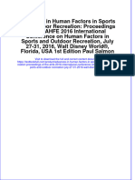 Download textbook Advances In Human Factors In Sports And Outdoor Recreation Proceedings Of The Ahfe 2016 International Conference On Human Factors In Sports And Outdoor Recreation July 27 31 2016 Walt Disney World ebook all chapter pdf 