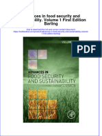 Textbook Advances in Food Security and Sustainability Volume 1 First Edition Barling Ebook All Chapter PDF
