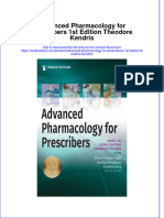Download full chapter Advanced Pharmacology For Prescribers 1St Edition Theodore Kendris pdf docx