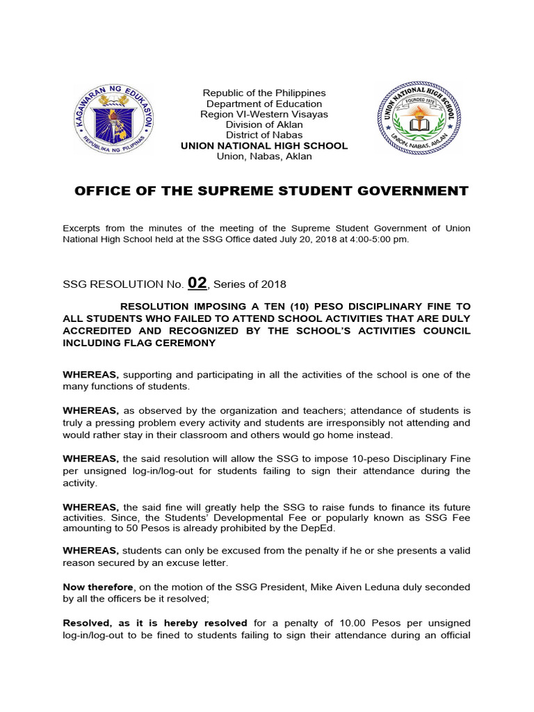 Resolution No. 2, 18 | PDF | Government | Justice