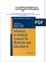 Download pdf Advances In Artificial Systems For Medicine And Education Ii Zhengbing Hu ebook full chapter 