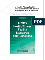 Download pdf Acsm S Health Fitness Facility Standards And Guidelines Fifth Edition American College Of Sports Medicine ebook full chapter 