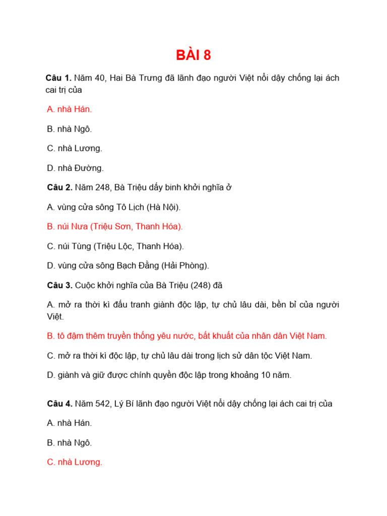 Bài 8 Tn Tl Ôn Tập | PDF