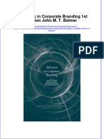 Download textbook Advances In Corporate Branding 1St Edition John M T Balmer ebook all chapter pdf 