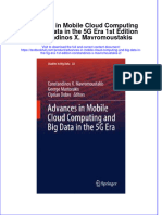 Download textbook Advances In Mobile Cloud Computing And Big Data In The 5G Era 1St Edition Constandinos X Mavromoustakis 2 ebook all chapter pdf 