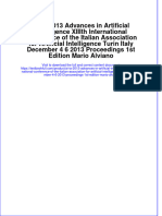 Download pdf Ai Ia 2013 Advances In Artificial Intelligence Xiiith International Conference Of The Italian Association For Artificial Intelligence Turin Italy December 4 6 2013 Proceedings 1St Edition Mario Alvian ebook full chapter 