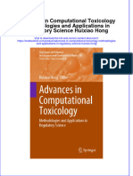 Download pdf Advances In Computational Toxicology Methodologies And Applications In Regulatory Science Huixiao Hong ebook full chapter 