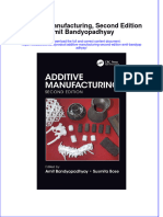 Download pdf Additive Manufacturing Second Edition Amit Bandyopadhyay ebook full chapter 