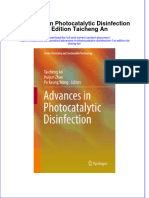 Textbook Advances in Photocatalytic Disinfection 1St Edition Taicheng An Ebook All Chapter PDF