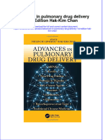 Textbook Advances in Pulmonary Drug Delivery 1St Edition Hak Kim Chan Ebook All Chapter PDF