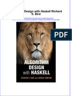 PDF Algorithm Design With Haskell Richard S Bird Ebook Full Chapter