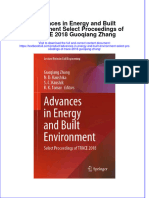 PDF Advances in Energy and Built Environment Select Proceedings of Trace 2018 Guoqiang Zhang Ebook Full Chapter