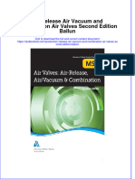 Download textbook Air Release Air Vacuum And Combination Air Valves Second Edition Ballun ebook all chapter pdf 
