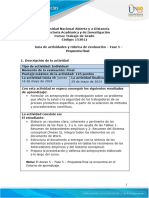 Guía de Actividades y Rúbrica de Evaluación - Fase 5 - Propuesta Final