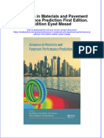 Textbook Advances in Materials and Pavement Performance Prediction First Edition Edition Eyad Masad Ebook All Chapter PDF