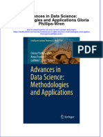 Full Chapter Advances in Data Science Methodologies and Applications Gloria Phillips Wren PDF