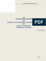 School Management System Project Report.