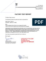 Factory Test Report 8733141