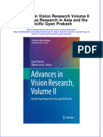 Download textbook Advances In Vision Research Volume Ii Genetic Eye Research In Asia And The Pacific Gyan Prakash ebook all chapter pdf 