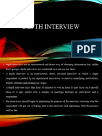 Depth Interview and Projective Method