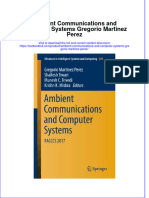 Textbook Ambient Communications and Computer Systems Gregorio Martinez Perez Ebook All Chapter PDF