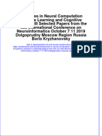 Download pdf Advances In Neural Computation Machine Learning And Cognitive Research Iii Selected Papers From The Xxi International Conference On Neuroinformatics October 7 11 2019 Dolgoprudny Moscow Region Russia ebook full chapter 