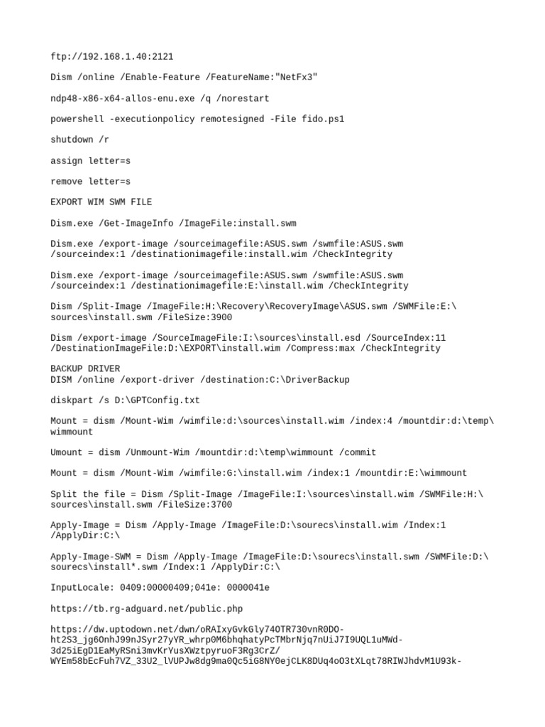 CMD MOUNT Image USE DISM | PDF | Software | Windows Nt