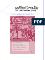 Textbook Aggressive and Violent Peasant Elites in The Nordic Countries C 1500 1700 1St Edition Ulla Koskinen Eds Ebook All Chapter PDF