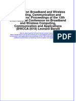 Download textbook Advances On Broadband And Wireless Computing Communication And Applications Proceedings Of The 13Th International Conference On Broadband And Wireless Computing Communication And Applications Bwcc ebook all chapter pdf 
