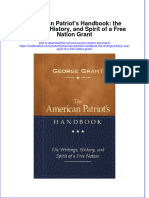 PDF American Patriots Handbook The Writings History and Spirit of A Free Nation Grant Ebook Full Chapter