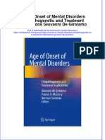 Textbook Age of Onset of Mental Disorders Etiopathogenetic and Treatment Implications Giovanni de Girolamo Ebook All Chapter PDF