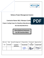 Work Method Statement For FRP Erection Work (Polysilicon Factory)