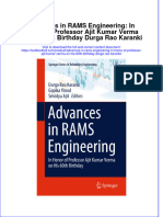 Download pdf Advances In Rams Engineering In Honor Of Professor Ajit Kumar Verma On His 60Th Birthday Durga Rao Karanki ebook full chapter 
