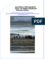 Download textbook After Deportation Ethnographic Perspectives 1St Edition Shahram Khosravi Eds ebook all chapter pdf 