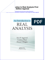 Textbook An Introduction To Real Analysis First Edition Agarwal Ebook All Chapter PDF
